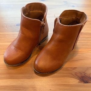 Cat & Jack Toddler Faux Leather Boots, Brown, Size 7